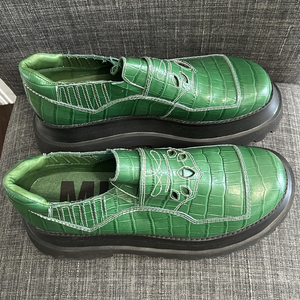 NEW Free People x Mutma Kylie Croc Loafers Size 9 - Picture 3 of 5